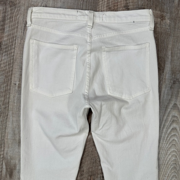 Veronica Beard Kate Crop Denim Jeans White Stretch Skinny Mid-Rise Women Sz 26 - Picture 7 of 13